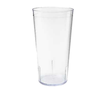GET 6624-1-CL 24 Oz. Clear SAN Plastic Textured Tumbler (1 Dozen Per Case)