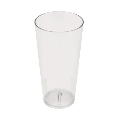 GET 6624-1-CL 24 Oz. Clear SAN Plastic Textured Tumbler (1 Dozen Per Case)