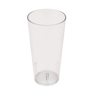 GET 6624-1-CL 24 Oz. Clear SAN Plastic Textured Tumbler (1 Dozen Per Case)