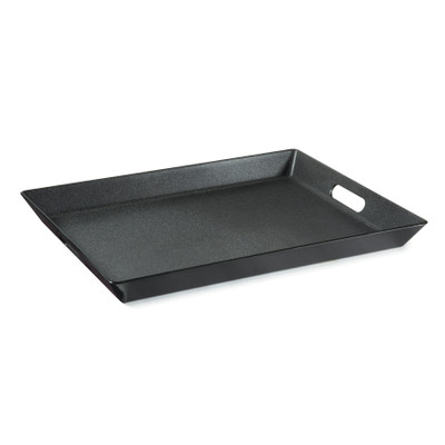 GET RST-1522-BK 15" x 20" Rectangular Black Non-Skid Break-Resistant Healthcare Room Service Tray