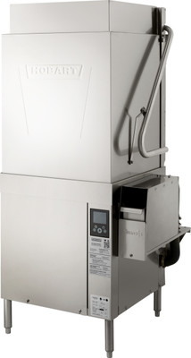 Hobart AM16T-ASR-2 Stainless Steel Door Type Automatic Soil Removal Electric Dishwashing Machine - 208/240 Volt