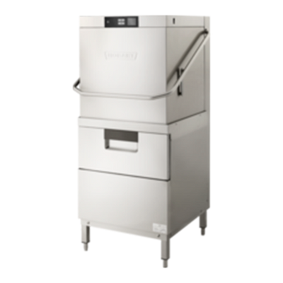 Hobart AMTL-2 Stainless Steel Upper and Lower Wash Cgambers Electric Two Level Door Type Dishwasher - 208/240 Volts