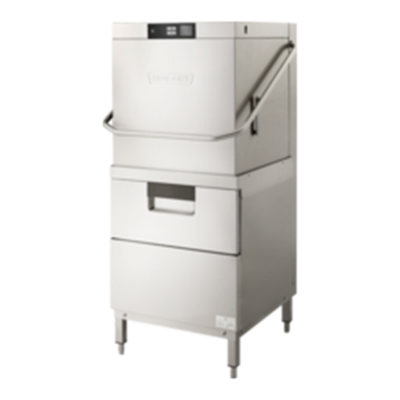 Hobart AMTL-2 Stainless Steel Upper and Lower Wash Cgambers Electric Two Level Door Type Dishwasher - 208/240 Volts