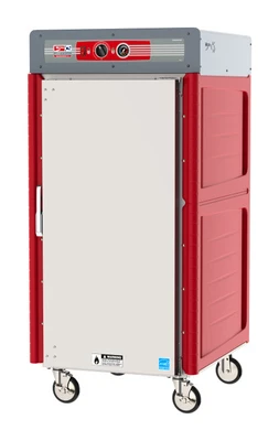 Metro C548-ASFS-U C5 4 Series 5/6-Size Insulated Heated Holding Cabinet with Solid Door and Universal Wire Slides - 120V