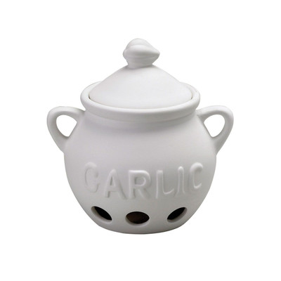 Harold Import 43606 Ventilated Sides Ceramic HIC Garlic Keeper