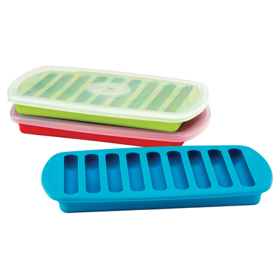 Harold Import 29170 Silicone Assorted Colors Includes Spillproof Lid Joie Ice Tray