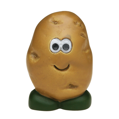 Harold Import 50753 White Bristles Brown Potato Head Shape Joie Mr. Potato Brush