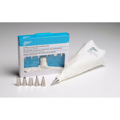 Harold Import 334C Stainless Steel Tube and Plastic Ateco Pastry Decorating Set
