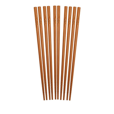 Harold Import 97027 5 Bamboo Helen's Asian Kitchen Engraved Chopsticks (5 Pair Per Pack)