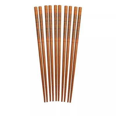 Harold Import 97026 Bamboo Helen's Asian Kitchen Silk Wrapped Chopsticks (5 Pair Per Pack)