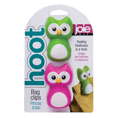 Harold Import 10117 Plastic and Silicon Joie Hoot Owl Bag Clip