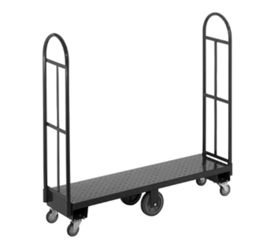 Channel U1660DS 16" W x 60" H x 60" D 2000 lb. Steel Diamond Pattern Deck U-Boat Stocking Truck