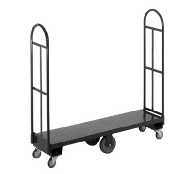 Channel U1660DS 16" W x 60" H x 60" D 2000 lb. Steel Diamond Pattern Deck U-Boat Stocking Truck