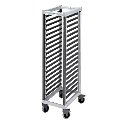 Cambro UGNPR11F18480 750 Lb. Speckled Gray Composite Plastic Full Size Unit Camshelving GN Food Pan Trolly