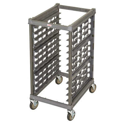 Cambro UPR1826H12580 175 Lb. Brushed Graphite Composite Plastic Half Size Unit Camshelving Ultimate Sheet Pan Rack