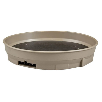 Cambro MDSCDB9457 9.56" Dia. X 1.93 Wheat Camduction Base - 12/Case