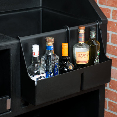 Cambro BAR54SR110 19.5" W x 4.31" D x 12.63" H Fits 540 650 and 730 Cambar Black Speed Rail