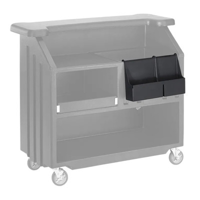 Cambro BAR54SR110 19.5" W x 4.31" D x 12.63" H Fits 540 650 and 730 Cambar Black Speed Rail