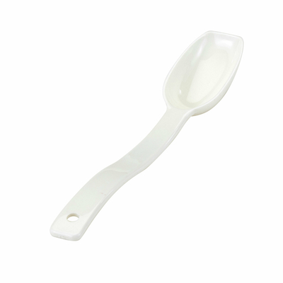Cambro SPO8CW148 0.5 Oz. White Polycarbonate Hanging Hole Solid Salad Spoon - 12/Case