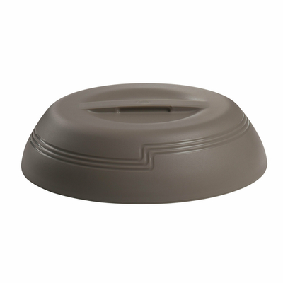 Cambro MDSLD9457 Insulated Fits 9&quot; Plate Polypropylene Wheat The Shore Line Collection Dome - 12/Case
