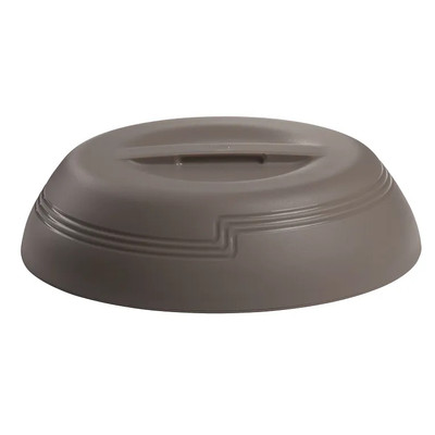 Cambro MDSLD9457 Insulated Fits 9" Plate Polypropylene Wheat The Shore Line Collection Dome - 12/Case