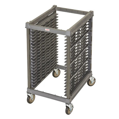 Cambro UPR1826H20580 175 Lb. Brushed Graphite Composite Plastic Half Size Unit Camshelving Ultimate Sheet Pan Rack