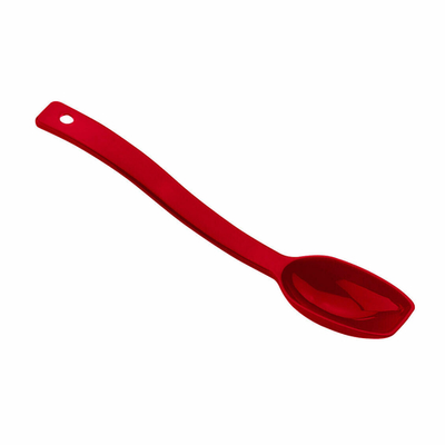 Cambro SPO8CW404 0.5 Oz. Red Polycarbonate Hanging Hole Solid Salad Spoon - 12/Case