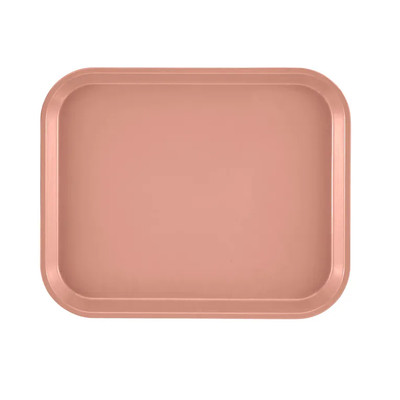 Cambro 810409 9.88" x 8" Blush High-Impact Fiberglass Rectangular Camtray