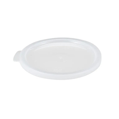 Cambro CCPL12148 White Plastic Solid Round Crock Cover - 12/Case