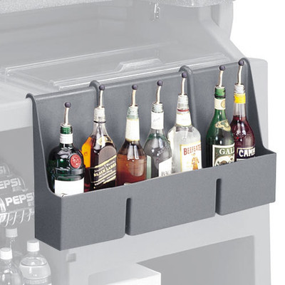 Cambro 730SR191 6.5" W x 29" D x 14.62" H Fits 650 and 730 Cambar Series Granite Gray Speed Rail