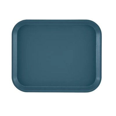 Cambro 810401 9.88" x 8" Slate Blue High-Impact Fiberglass Rectangular Camtray - 12/Case