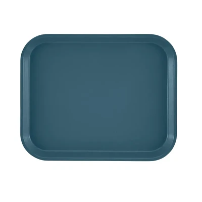Cambro 810401 9.88" x 8" Slate Blue High-Impact Fiberglass Rectangular Camtray - 12/Case