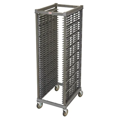 Cambro UPR1826FA40580 350 Lb. Brushed Graphite Composite Plastic Full Size Unit Camshelving Ultimate Sheet Pan Rack