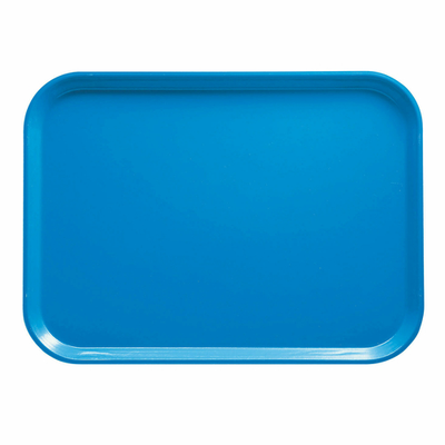 Cambro 57105 6.94&quot; x 4.94&quot; Horizon Blue High-Impact Fiberglass Rectangular Camtray - 12/Case