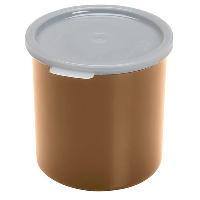 Cambro CP12133 1.2 Qt. Beige / Tan Polycarbonate Round Crock - 12/Case