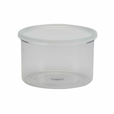 Cambro CCP15152 1.5 Qt. Clear Polycarbonate Round Crock - 6/Case