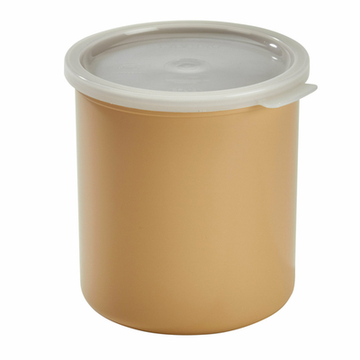 Cambro CP27133 2.7 Qt. Beige / Tan Polycarbonate Round Crock - 6/Case