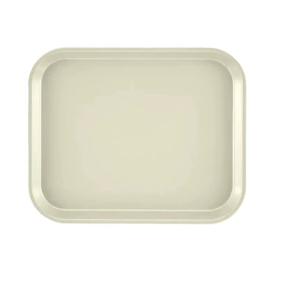 Cambro 810538 9.88" x 8" Cottage White High-Impact Fiberglass Rectangular Camtray