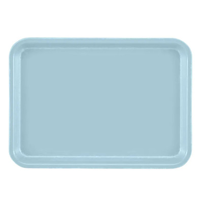 Cambro 46177 6" x 4.25" Sky BLue High-Impact Fiberglass Rectangular Camtray