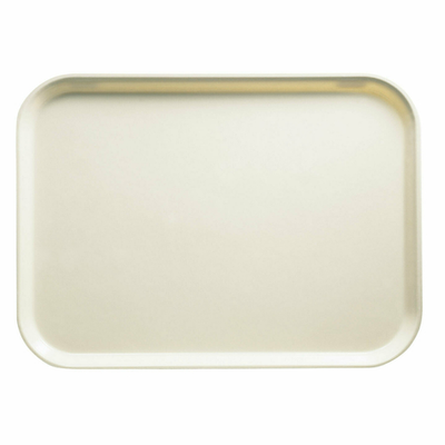Cambro 57538 6.94&quot; x 4.94&quot; Cottage White High-Impact Fiberglass Rectangular Camtray - 12/Case