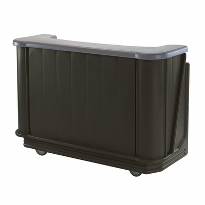 Cambro BAR650420 67.5" L x 28.5" W x 47.5" H Black Polyethylene Cambar Portable Bar