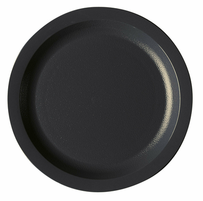 Cambro 725CWNR110 7.25" Dia. Black Polycarbonate Round Narrow Rim - 48/Case