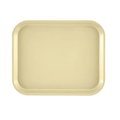 Cambro 810536 9.88" x 8" Lemon Chiffon High-Impact Fiberglass Rectangular Camtray