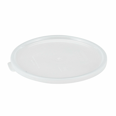 Cambro CCPL27148 White Plastic Solid Round Crock Cover - 12/Case