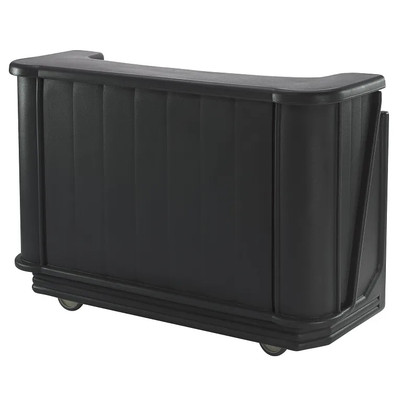 Cambro BAR650110 67.5" L x 28.5" W x 47.5" H Black Polyethylene Cambar Portable Bar