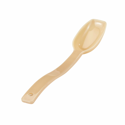 Cambro SPO8CW133 0.5 Oz. Beige Polycarbonate Hanging Hole Solid Salad Spoon - 12/Case