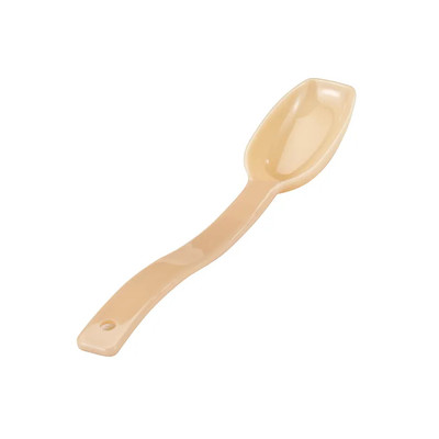 Cambro SPO8CW133 0.5 Oz. Beige Polycarbonate Hanging Hole Solid Salad Spoon - 12/Case