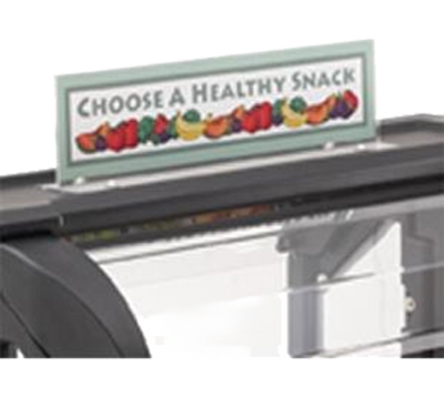 Cambro VBRSHTS152 36" W x 9.25" H x 6" D Clear Versa Food Bar Sign Holder