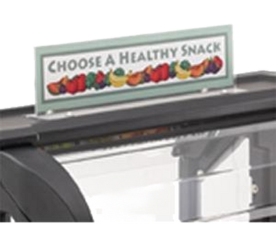 Cambro VBRSHTS152 36" W x 9.25" H x 6" D Clear Versa Food Bar Sign Holder