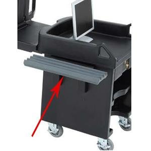 Cambro VCS32R191 Granite Gray Versa Cart Tray Rail Only